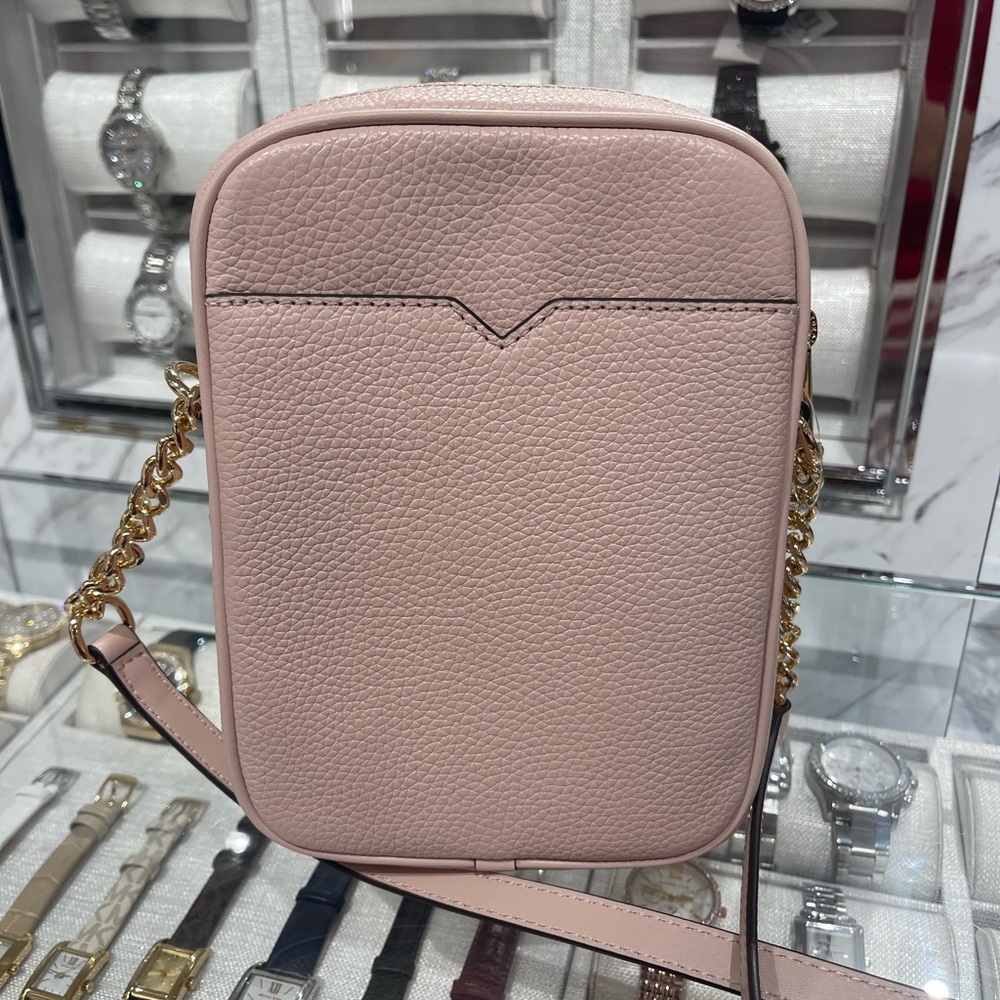 MICHAEL KORS Jet Set TRVL Md Leather NS Chain Crossbody XBODY 
Powder Blush 
NWT - Picture 10 of 16